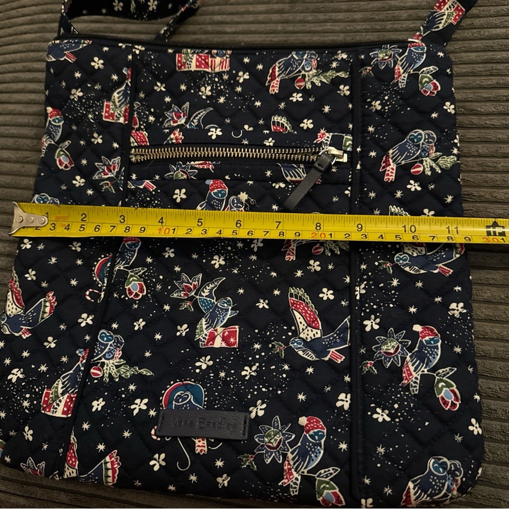 Vera Bradley Iconic Vera Tote & Hipster Set Holiday Owls Navy Background NWT - Picture 14 of 16